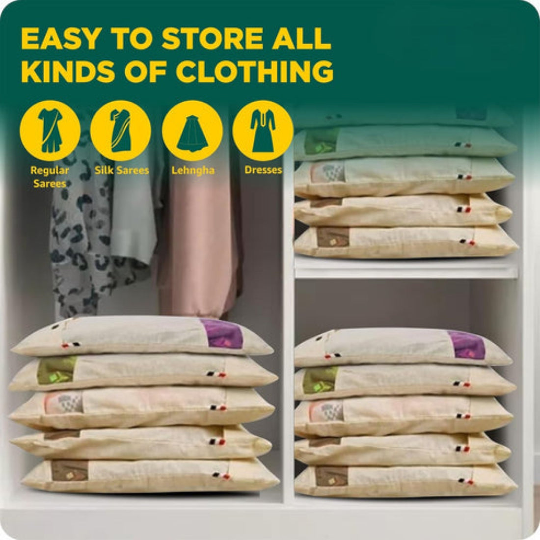 Premium Cotton Saree Covers (Pack of 6)