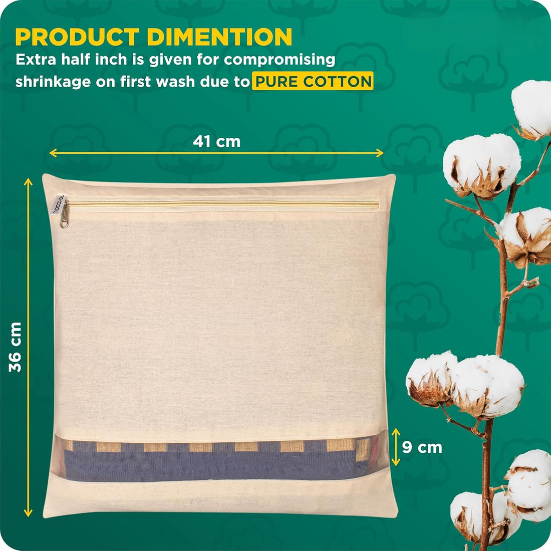 Premium Cotton Saree Covers (Pack of 6)