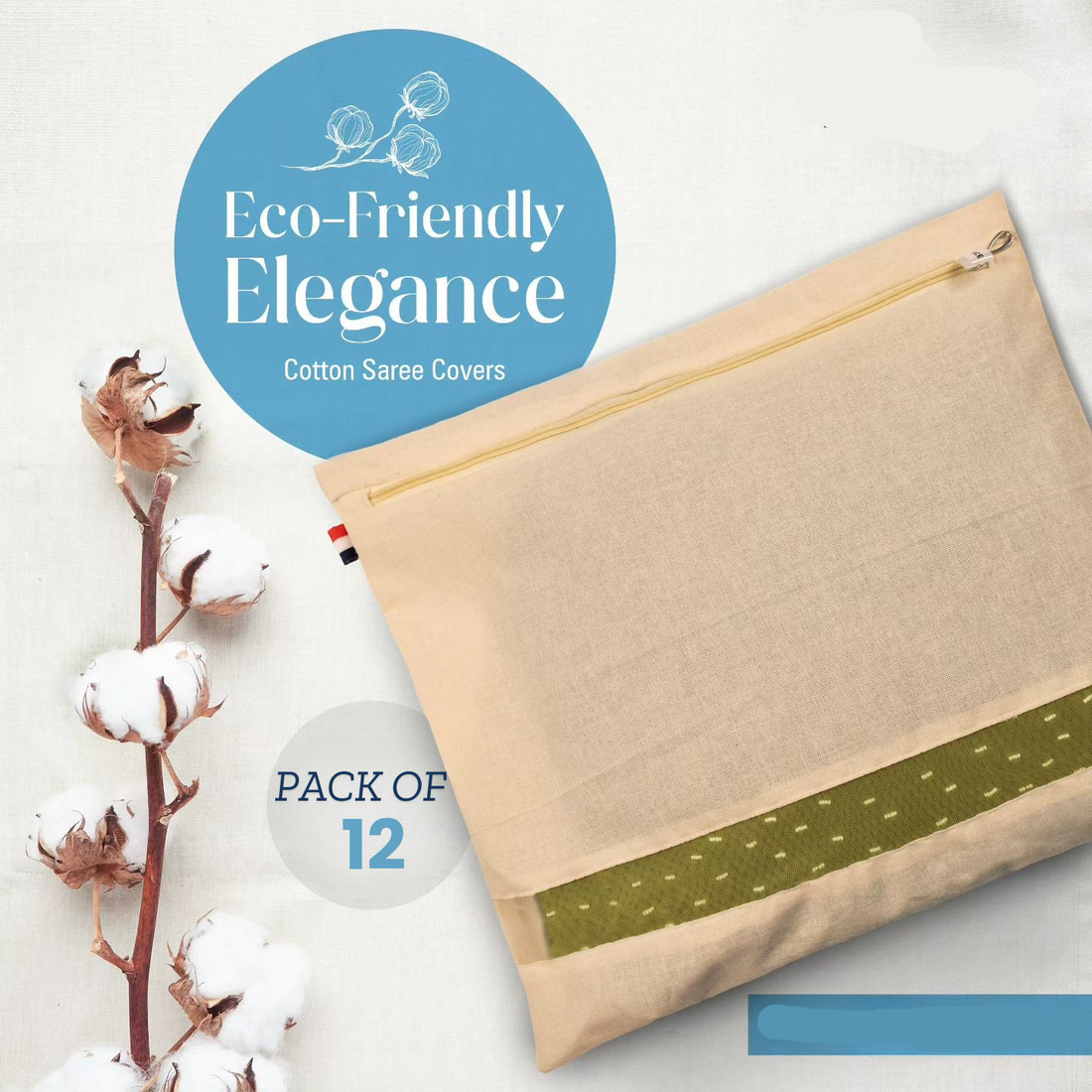Premium Cotton Saree Covers (Pack of 6)